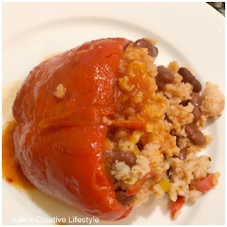 Crock Pot Stuffed Peppers by Julie's Creative Lifestyle