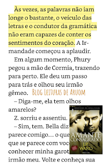 Imagem frases dos livros amante consagrado doze