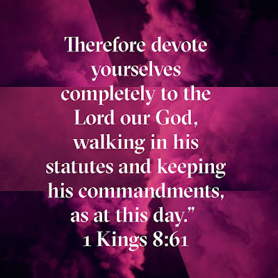 Awesome Bible Verses Of Commitment 1 Kings 8:61
