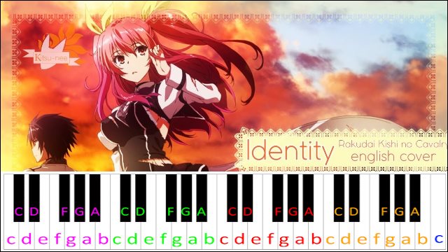 Identity (Rakudai Kishi no Cavelry OP) Piano / Keyboard Easy Letter Notes for Beginners