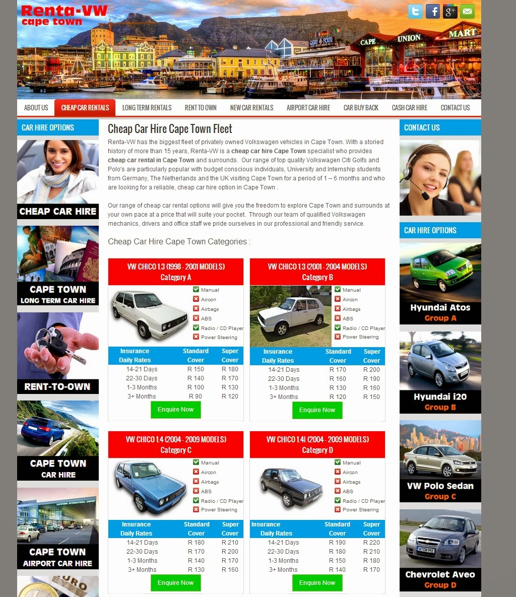 Cheap Car Hire Cape Town