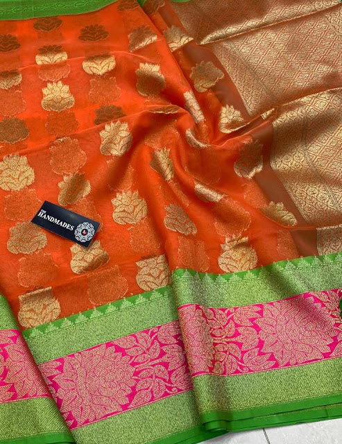  Kora Banarasi  Sarees