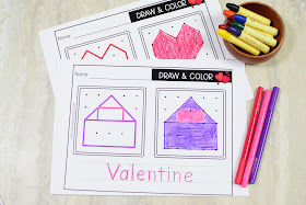 Geoboard Draw and Color Game