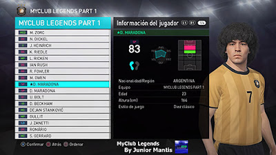 PES 2018 PS4 MyClub Legends Offline by Junior Mantis