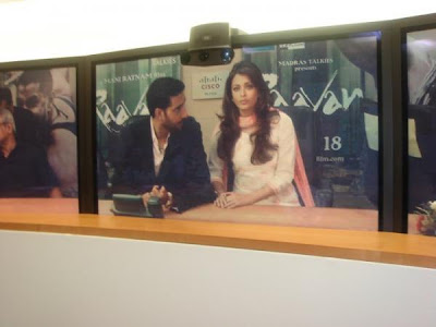 Aishwarya Rai Bachchan at the Raavan Cisco Teleconference