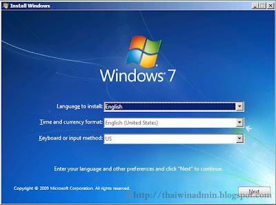 Install Windows 7