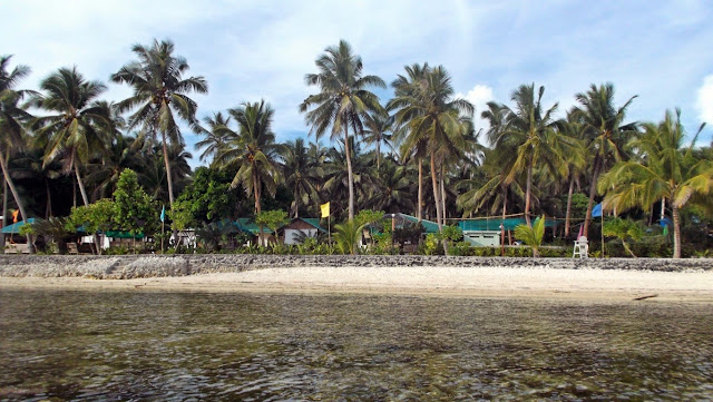 EWP Island Beach Resort in San Antonio, Dalupiri Island, Northern Samar viewed from the sea