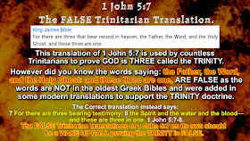 1 John 5:7 The FALSE Trinitarian Translation.