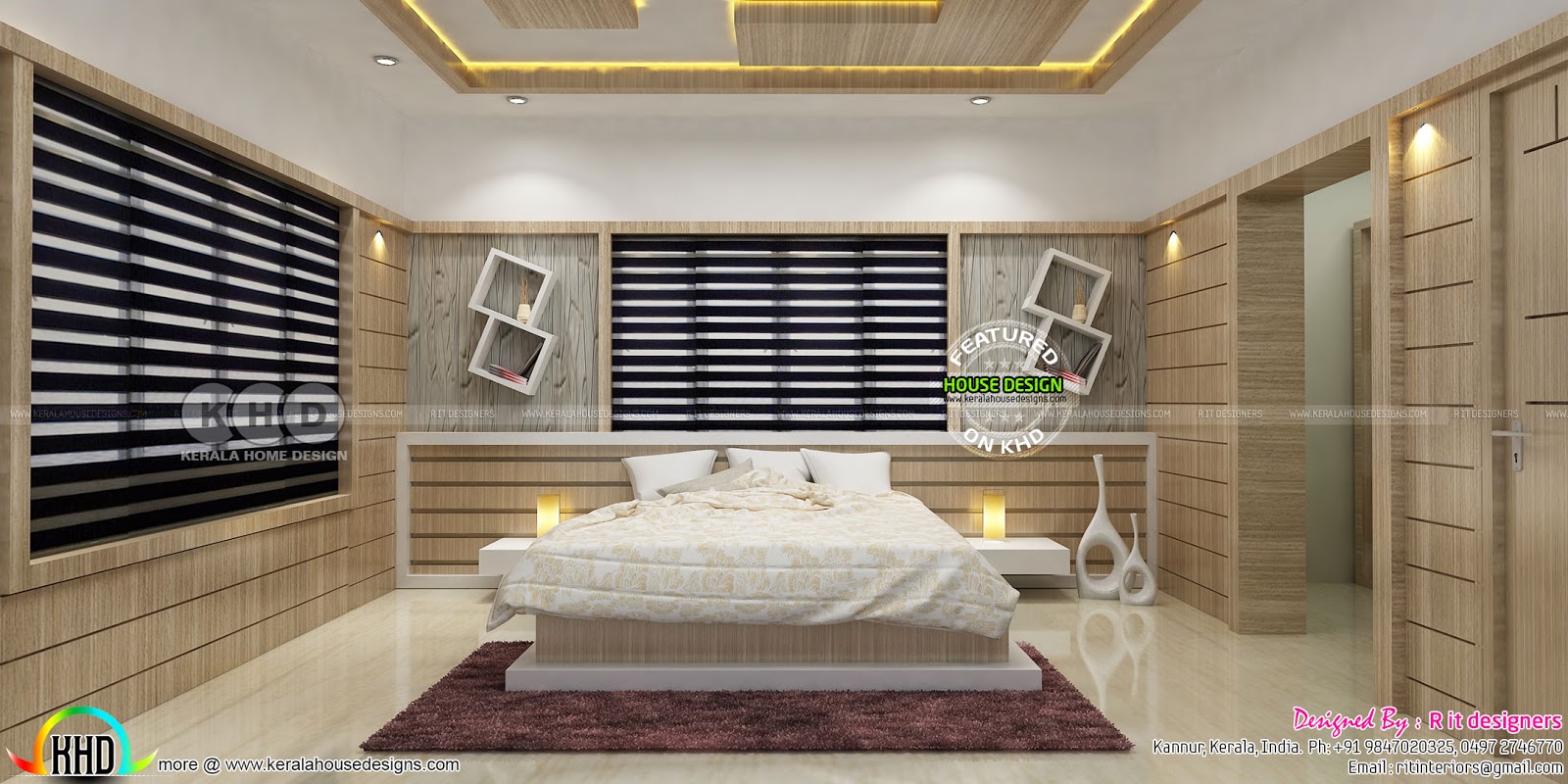 Beautiful modern bedroom interior designs - Kerala home ...
