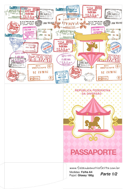 Carousel in Pink: Free Party Printables.