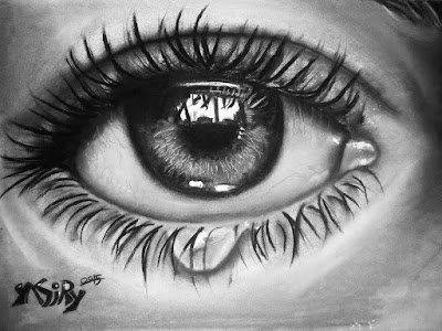 realestic eye drawing 