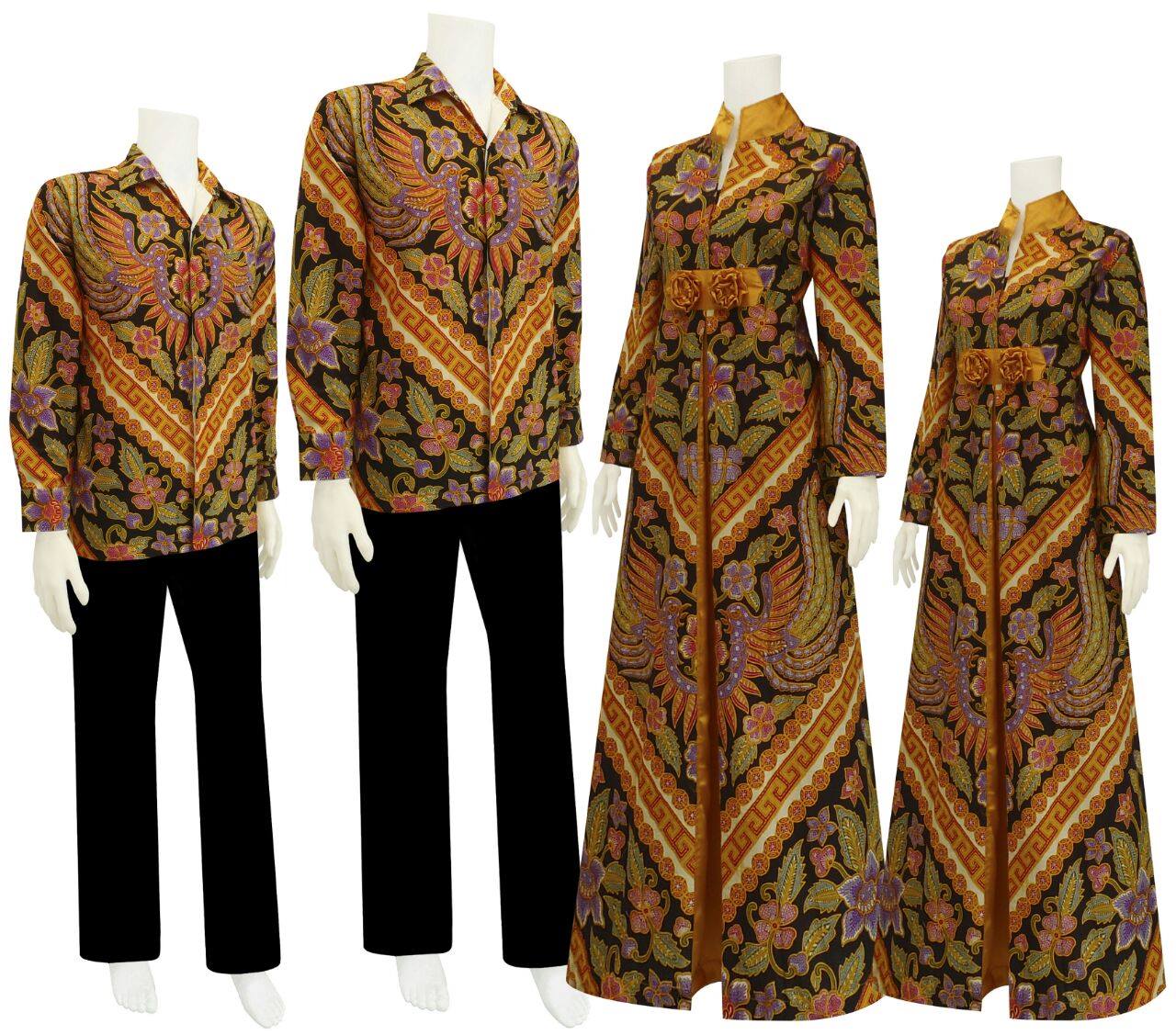 Model Baju Gamis Batik Motif Garuda Kembar - Batik Bagoes Solo