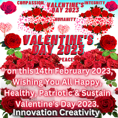 Wishing Happy & Innovation Creative Patriotic Valentine's Day 2023