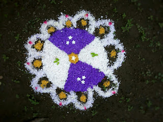 Diwali Rangoli design ideas, simple Rangoli, flower rangoli