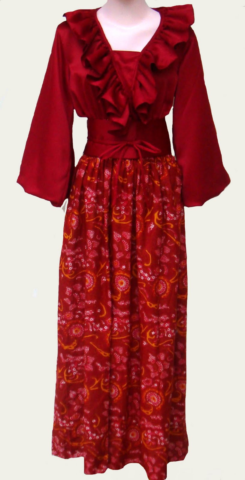 Busana Muslimah Ku Gamis  Batik Modern