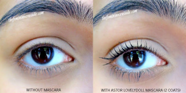 Picture of Astor Big and Beautiful LovelyDoll Eye Opening Mascara Swatch