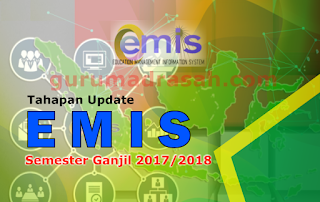 Tahapan Update Emis Semster Ganjil 2017-2018 
