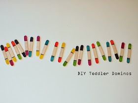 super easy popsicle stick toddler dominos