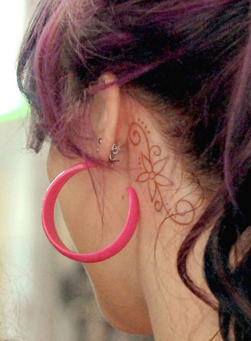 neck tattoos for girls