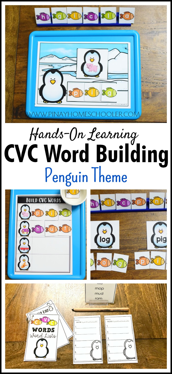 Penguin Theme CVC Word Building PACK