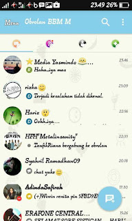 BBM MOD Material Color Design Blue Sky Theme v3.0.0.18 Apk Update Terbaru 2016 Gratis
