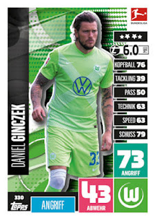 Topps Match Attax Bundesliga 2020-2021 VfL Wolfsburg Set