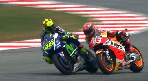 Duel Valentino Rossi vs Marc Marquez di MotoGP Sepang, Malaysia