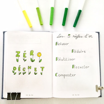 Zero waste zero dechet Zenycrea bullet journal