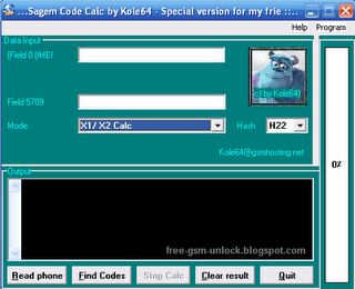 Sagem Code Calculator