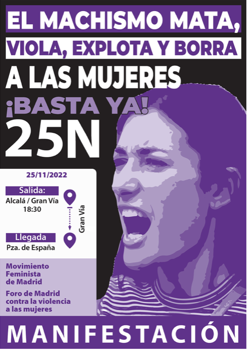 Madrid calienta motores: Manifestación contra la violencia machista el 25N  
