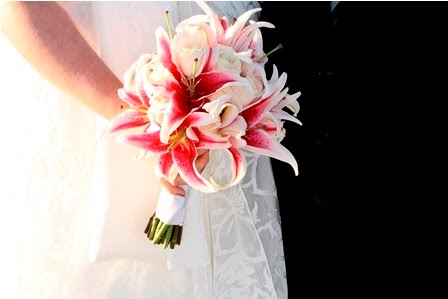 Stargazer Lily Wedding Bouquet This entire selection of flowers is no