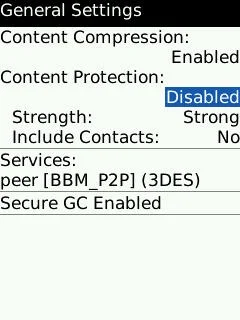 blackbery content protection