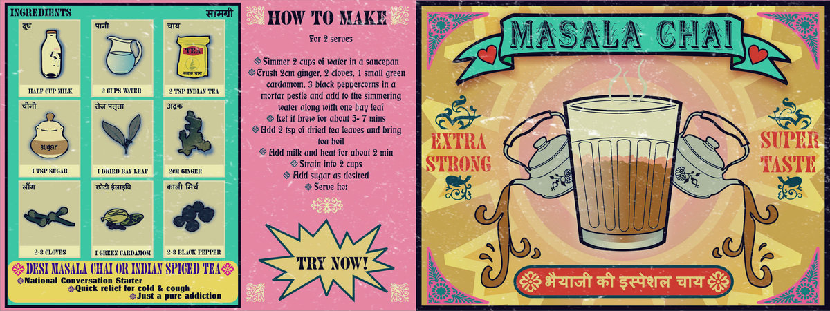 Masala Chai http://www.theydrawandcook.com/recipes/masala-chai-by-amrita-mohanty