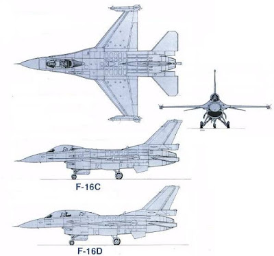 General Dynamics F-16 Fighting Falcon taslak.