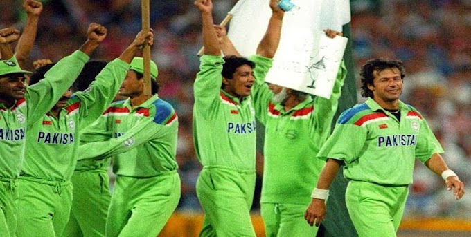 In which year did Pakistan win the Cricket World Cup?