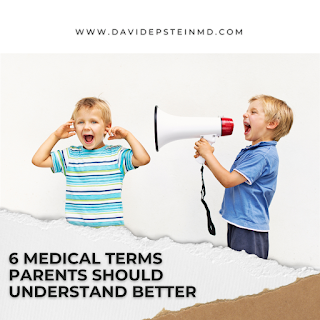 This blog article discusses six medical terms that parents should understand better, from a medical professional's perspective. #communication #medicine #parents #fever #troublebreathing #brokenbone #fracturedbone #lethargic #dehydration #diarrhea #children #pediatrics