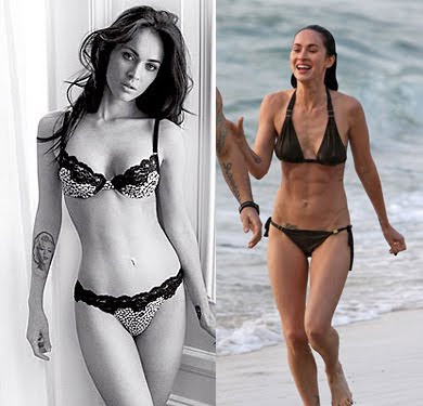 megan fox abs. Her abs, breast, and body are