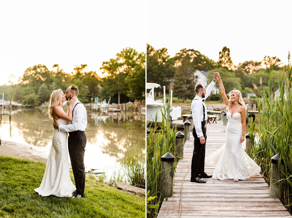 Backyard Summer Wedding in Edgewater, MD photographed by Maryland Wedding Photographer Heather Ryan Photography