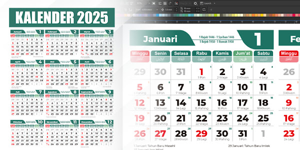Download Template Kalender 2025 CDR
