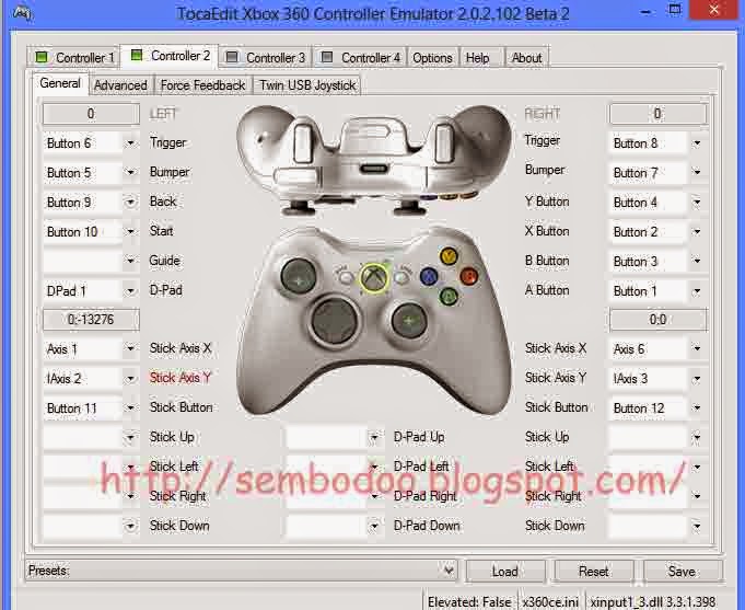 Setting controler joystik ps2 dan usb NARUTO SHIPPUDEN ULTIMATE NINJA ...