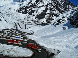 vista do trajeto para Portillo - Chile