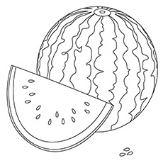 Download Watermelon coloring page