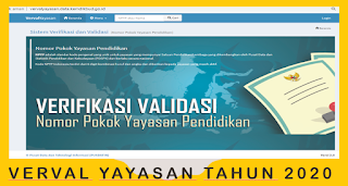 VERVAL YAYASAN TAHUN 2020