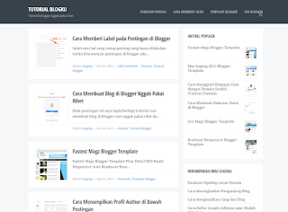 Template Blogger Responsive untuk Blog Personal