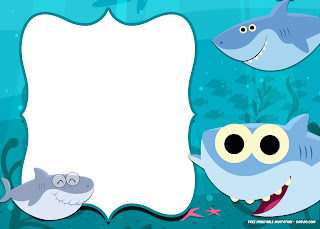 Baby Shark Party: Free Printable Invitations.