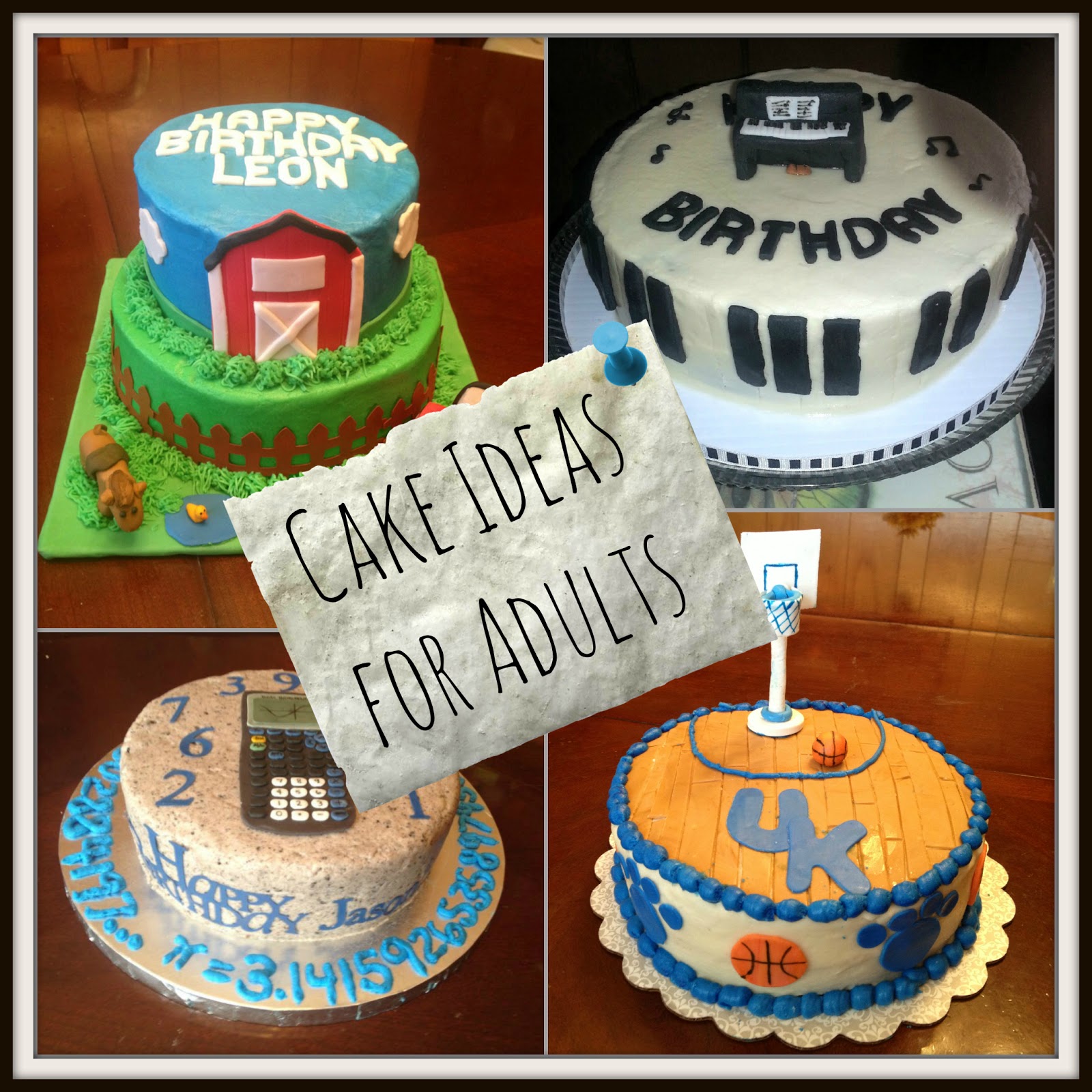 Birthday cakes for adults recipes