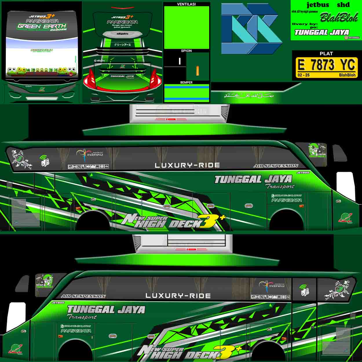 livery bussid tunggal jaya