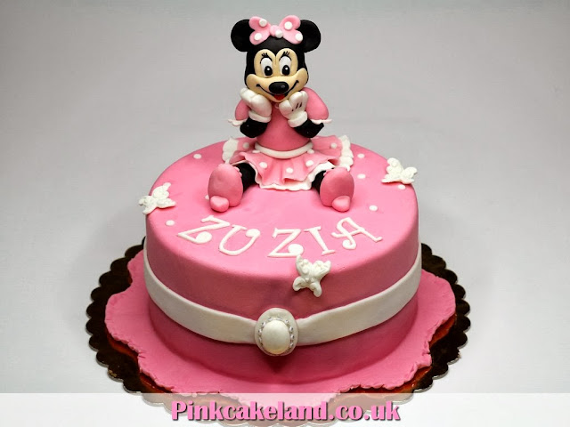 Pink Birthday Cake for Girl - Minnie Mouse Cake