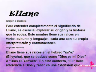 significado del nombre Eliane