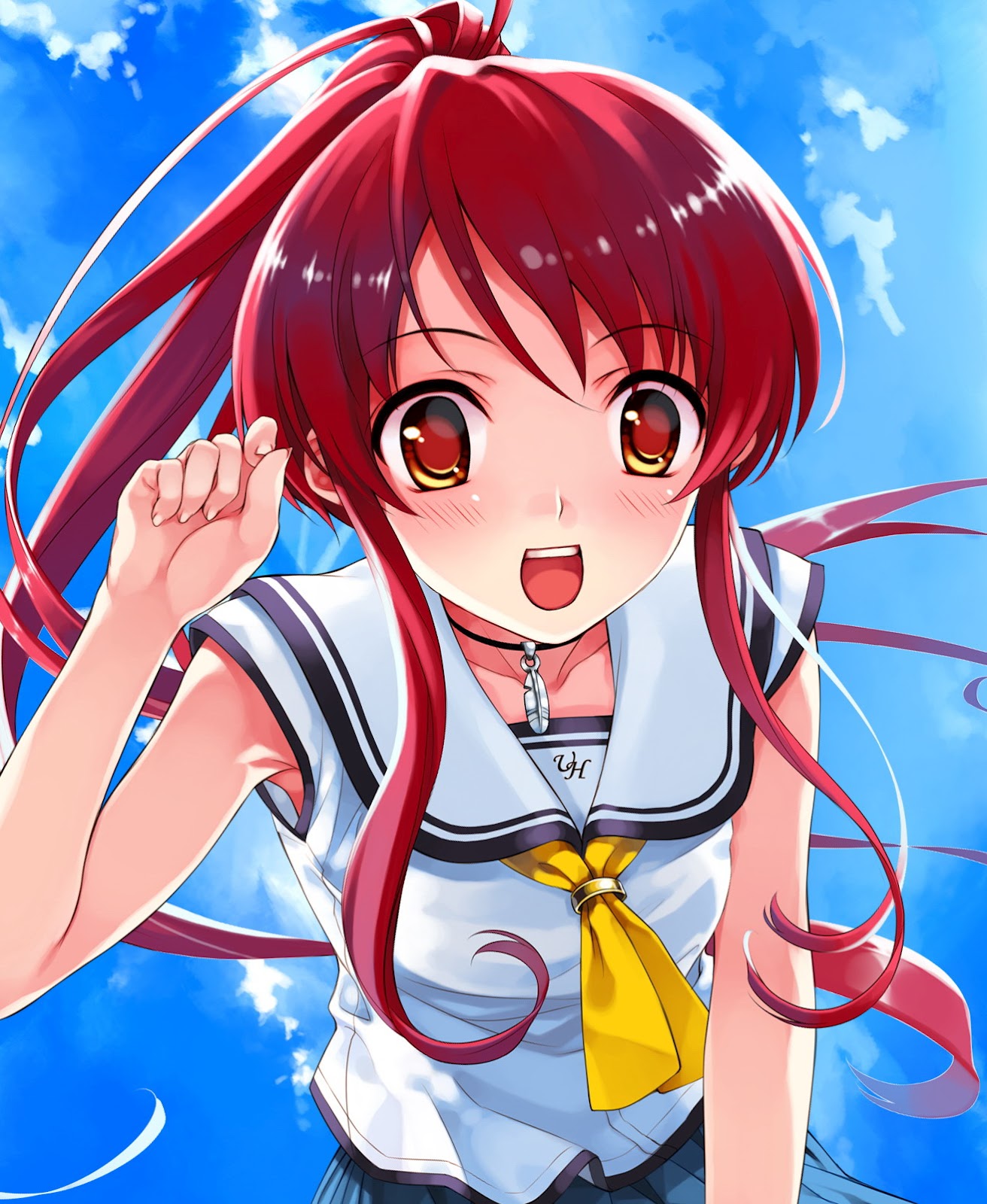 Poze Anime girl Red  Hair